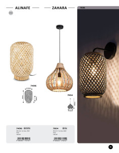 Rabalux Zahara Висящи осветителни тела IP20 E27 1x MAX 40W K 7604 - Цена | LEDs4economy 2