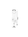 Rabalux Zelkova Висящи осветителни тела IP20 E27 3x MAX 40W 3155 - 3