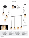 Rabalux Zenaida Висящи осветителни тела IP20 E27 3x MAX 60W 3545 - 4