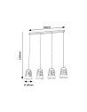 Rabalux Zenaida Висящи осветителни тела IP20 E27 4x MAX 60W 3544 - 2