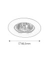 Rabalux Spot relight Вградени и повърхностно монтирани лампи IP20 GU5.3 12V 1x MAX 50W 1088