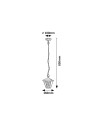 Rabalux Paravento Външни пендели IP44 E27 1x MAX 40W K 7149 - 2