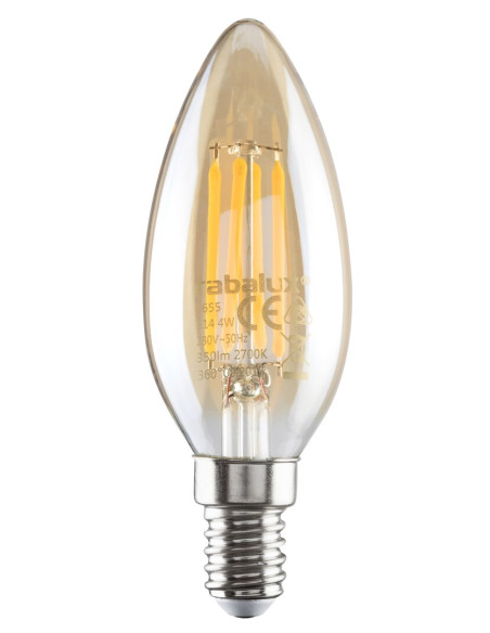 RABALUX LED Филамент E14 4W, 350 lm, 2700K - 1655 | Leds4economy.