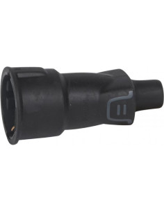 Legrand Куплунг черен 2P+Т 16A ІР44 250V гумиран /10бр/ - 050343 - Цена | LEDs4economy