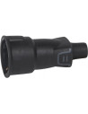 Legrand Куплунг черен 2P+Т 16A ІР44 250V гумиран /10бр/ - 050343 - Цена | LEDs4economy