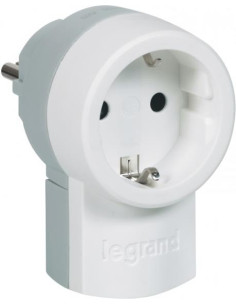 Legrand Щепсел с контакт шуко 2P+T 16A бял - 050462 - Цена | LEDs4economy