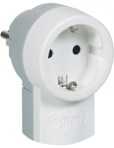 Legrand Щепсел с контакт шуко 2P+T 16A бял  - 050462 | 