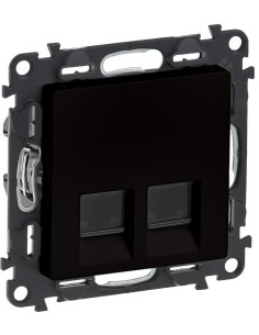 Legrand Розетка 2xRJ45 cat.6 UTP цвят черен Valena Life - 756343 - Цена | LEDs4economy