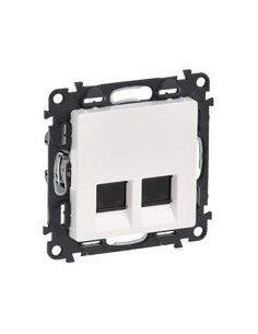 Legrand Розетка 2xRJ45 cat.5e UTP цвят бял Valena Life - 753141 - Цена | LEDs4economy