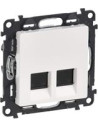 Legrand Розетка 2xRJ45 cat.5e UTP цвят бял Valena Life - 753141 - Цена | LEDs4economy