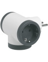 Legrand Адаптер за контакт 3х Шуко Т-образен бял NEW  - 694520 - 3