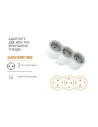 Legrand Адаптер за контакт 3х Шуко бял NEW  - 694518 - 2