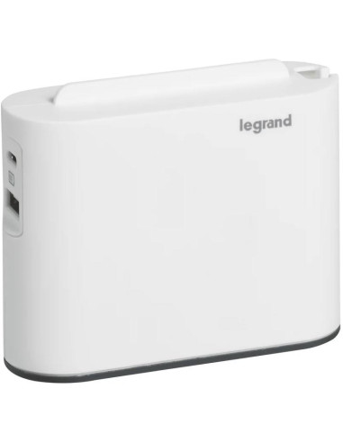 Legrand Адаптер за контакт плосък 2х Евро контакт 6A и USB A+C 