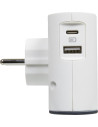 Legrand Адаптер за контакт плосък 2х Евро контакт 6A и USB A+C NEW  - 049401 - 3