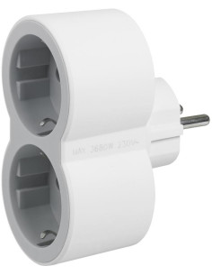 Legrand Адаптер за контакт 2х Шуко бял NEW - 694516 - Цена | LEDs4economy 2