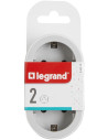 Legrand Адаптер за контакт 2х Шуко бял NEW  - 694516 - 5