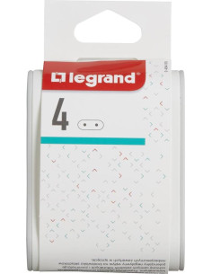 Legrand Адаптер за контакт плосък 4х Евро контакт 6A бял NEW - 049400 - Цена | LEDs4economy