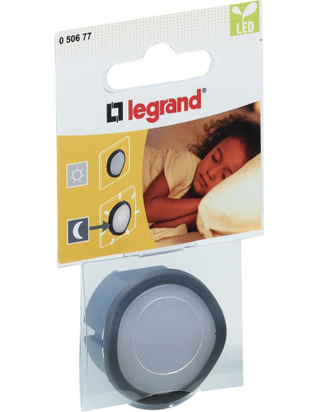 Legrand Лампа за контакт LED 0,06W черна 220V + димиране  - 