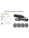 Legrand Разклонител ЧЕРЕН 4x2P+E с кабел 3 метра / 3x1.5мм2 Standard NEW  - 694562 - 2