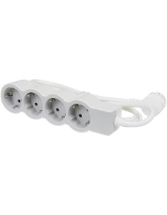Legrand Разклонител БЯЛ 4x2P+E с кабел 3 метра / 3x1.5мм2 Standard NEW - 694561 - Цена | LEDs4economy