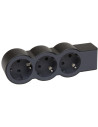 Legrand Разклонител ЧЕРЕН 3x2P+E без кабел Standard NEW  - 694574 - 3