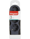 Legrand Разклонител ЧЕРЕН 3x2P+E без кабел Standard NEW  - 694574 - 5