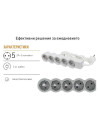 Legrand Разклонител БЯЛ 5x2P+E с кабел 3 метра / 3x1.5мм2 Standard NEW  - 694563