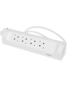 Legrand Разклонител ъглов бял 4x2P+E с кабел 1 метър Corner NEW - 694501 - Цена | LEDs4economy