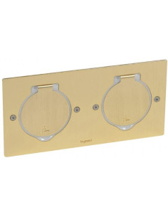 Legrand Метална основа Bronze двойна правоъгълна IP44/IK08 - 089712 - Цена | LEDs4economy