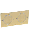 Legrand Метална основа Bronze двойна правоъгълна IP44/IK08 - 089712 - Цена | LEDs4economy