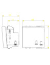 VIMAR 09008.2 Бутон 1P NO 10A 250V 2M Бял  NEVE UP - 2