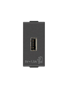 VIMAR 09292.CM USB захранване тип A 5V 1,5A 1M Карбон мат NEVE UP - Цена | LEDs4economy