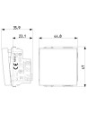 VIMAR 09001.2.CM Ключ 1P 16AX 250V 2M Карбон Мат  NEVE UP - 2