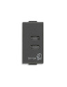VIMAR 09292.CC.CM C+C-USB захранване 5V 3A 1M карбон мат  NEVE UP