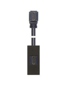 VIMAR 30346.HG HDMI Розетка Linea, с кабел на 90°, 1М, Black, - Цена | LEDs4economy 2