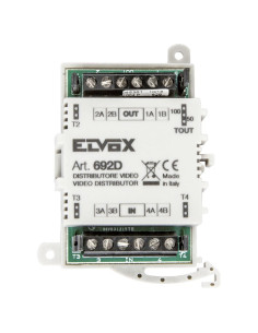 VIMAR 692D Пасивен етажен видео дистрибутор за 4 абоната Due Fili Plus - Цена | LEDs4economy 2