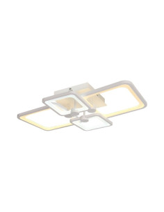 V-TAC 74W LED Плафон 3 Степени Димиращ с Дистанционно Бяло Тяло IP20 - 23395 - Цена | LEDs4economy