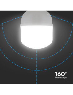 V-tac LED Bulb - 60W Plastic T160 6500K 23577 - Цена | LEDs4economy 2