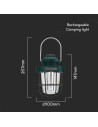 V-TAC 3W SMD LED Лампа За Къмпинг Презаредима Димираща IP44 - 23337 - 8
