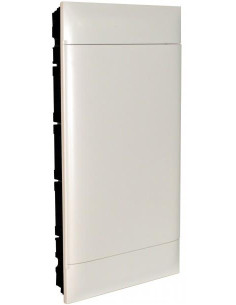Legrand Табло за скрит монтаж в гипсокартон 3x12 мод. Practibox S с бяла плътна врата и Н и РЕ клеми - 135163 - Цена | LEDs4econ