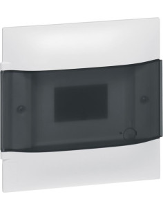 Legrand Табло за скрит монтаж 8 мод. Practibox S с прозрачна врата и Н и РЕ клеми - 134158 - Цена | LEDs4economy