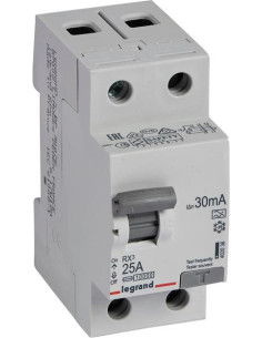 Legrand ДТЗ 2P 25А 30mА серия RX3 ID тип A - 402036 - Цена | LEDs4economy
