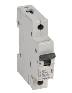 Legrand Автоматичен прекъсвач RX3 1P 25A крива С 6kA - 419204 - Цена | LEDs4economy