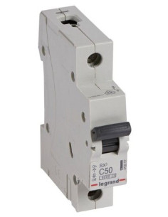 Legrand Автоматичен прекъсвач RX3 1P 50A крива С 6kA - 419207 - Цена | LEDs4economy