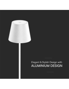 V-TAC 1.5W LED Настолна Лампа 3000 IP54 Пясък Бяло Тяло - 23445 - Цена | LEDs4economy 2