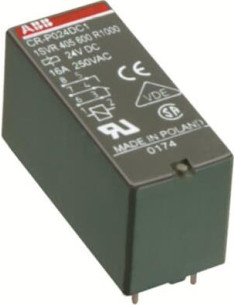 ABB Реле интерфейсно CR-P 120 VAC, 16A, 1 превключващ контакт, монтаж в цокъл - 1SVR405600R2000 - Цена | LEDs4economy