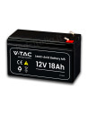 V-TAC 18Ah 12V Акумулаторна Батерия M5 180*77*168(168) мм - 23453 - 2