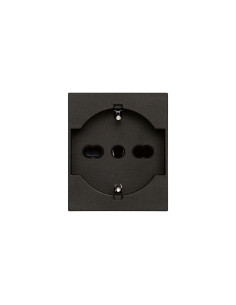 VIMAR 30210.G Контакт SICURY Linea, 2P+E 16A P40 250 V~, унив. стандарт, с детска защита, 2М, Black, - Цена | LEDs4economy 2