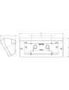 VIMAR 19787 Монтажна конзола Arké 7M, за работен плот, Grey,  - 2