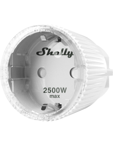 Shelly Адаптер Smart за контакт 1х Шуко 12A с мерител Shelly Plug